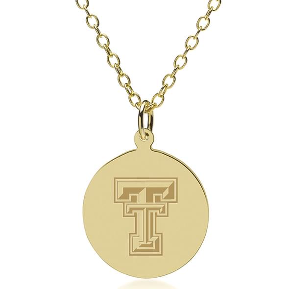 Texas Tech 18K Gold Pendant & Chain