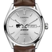 Kansas State Men's TAG Heuer Automatic Day/Date Carrera with Silver Dial