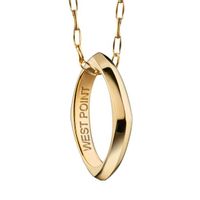 West Point Monica Rich Kosann Poesy Ring Necklace in Gold