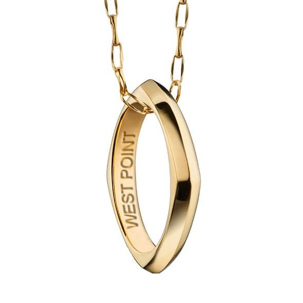 West Point Monica Rich Kosann Poesy Ring Necklace in Gold - Image 1