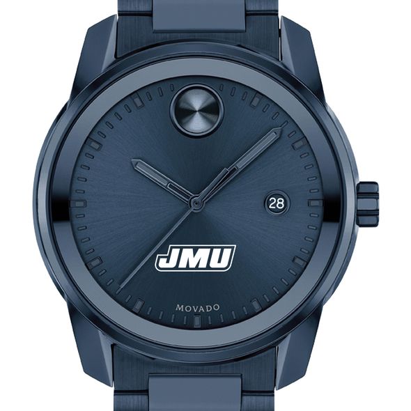 James Madison University Men's Movado BOLD Blue Ion with Date Window - Image 1