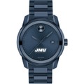 James Madison University Men's Movado BOLD Blue Ion with Date Window - Image 2