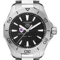 Holy Cross Men's TAG Heuer Steel Aquaracer with Black Dial