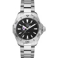 Holy Cross Men's TAG Heuer Steel Aquaracer with Black Dial - Image 2