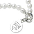 Harvard Pearl Bracelet with Sterling Silver Charm - Image 2