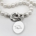 Arkansas Razorbacks Pearl Necklace with Sterling Silver Charm - Image 2