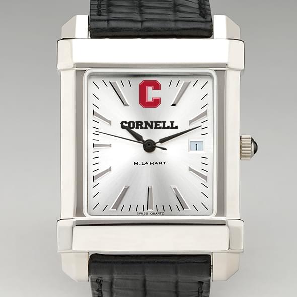 Cornell Men's Collegiate Watch with Leather Strap