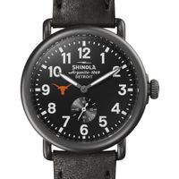 Texas Longhorns Shinola Watch, The Runwell 41mm Black Dial