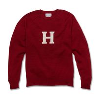 Harvard Maroon and Ivory Letter Sweater by M.LaHart