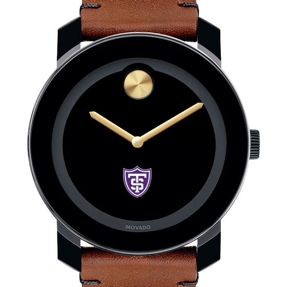 University of St. Thomas Men's Movado BOLD with Brown Leather Strap - Image 1