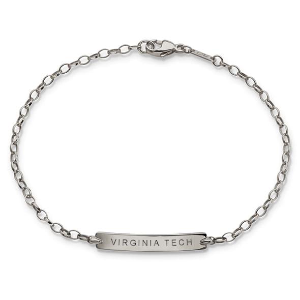 Virginia Tech Monica Rich Kosann Petite Poesy Bracelet in Silver