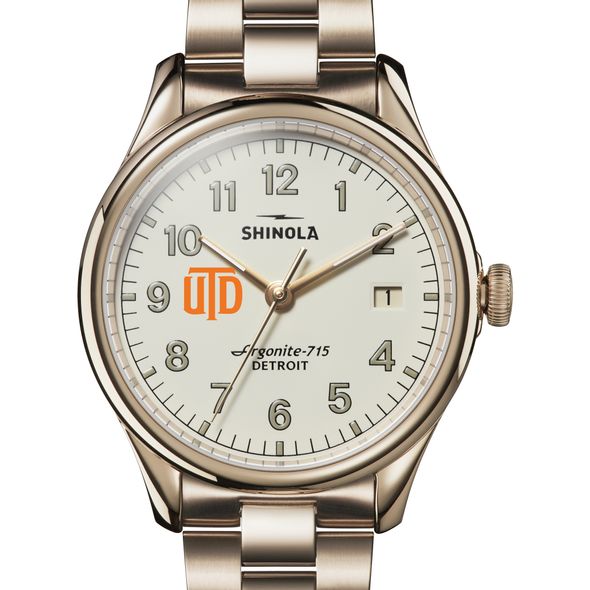 UT Dallas Shinola Watch, The Vinton 38mm Ivory Dial - Image 1