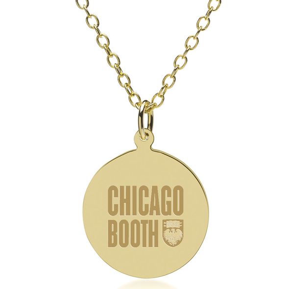 Chicago Booth 14K Gold Pendant & Chain - Image 1