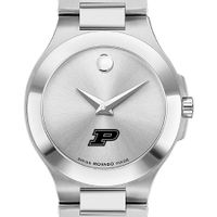 Purdue Women's Movado Collection Stainless Steel Watch with Silver Dial