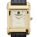 Marquette Men's Gold Quad Watch with Leather Strap - Image 1