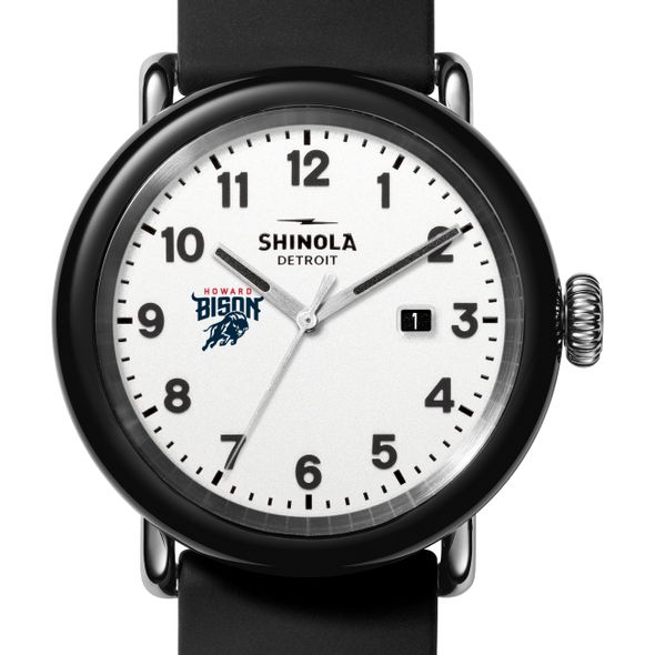 Howard University Shinola Watch, The Detrola 43mm White Dial at M.LaHart & Co.