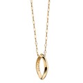 US Air Force Academy Monica Rich Kosann Poesy Ring Necklace in Gold - Image 2
