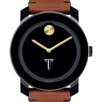 Troy University Men's Movado BOLD with Brown Leather Strap