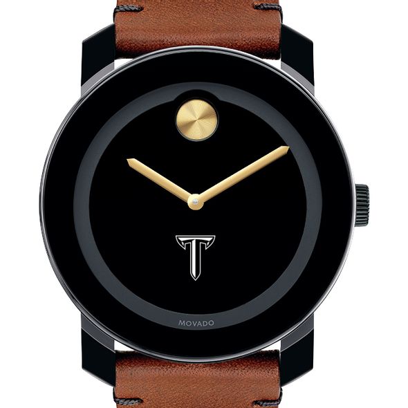 Troy University Men's Movado BOLD with Brown Leather Strap - Image 1