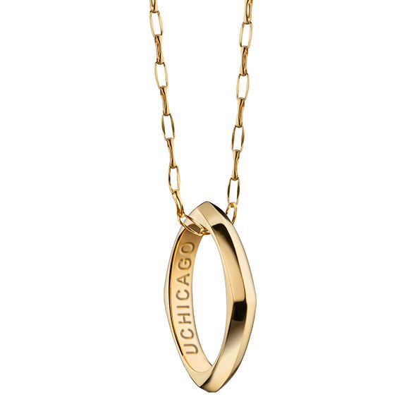 Chicago Monica Rich Kosann Poesy Ring Necklace in Gold - Image 1