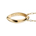 Chicago Monica Rich Kosann Poesy Ring Necklace in Gold - Image 3