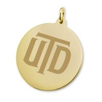 UT Dallas 14K Gold Charm