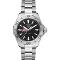 Ohio State Men's TAG Heuer Steel Aquaracer with Black Dial - Image 2