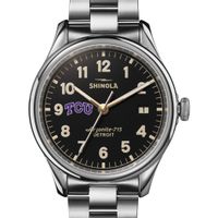 TCU Shinola Watch, The Vinton 38mm Black Dial