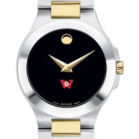 Wesleyan Women's Movado Collection Two-Tone Watch with Black Dial