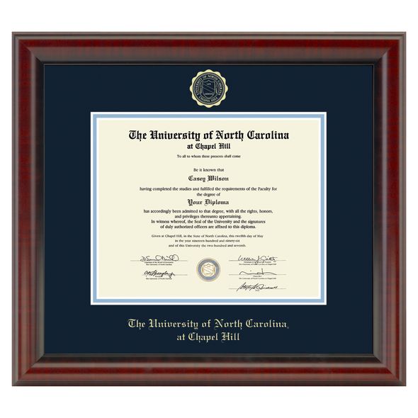 University of North Carolina Diploma Frame, the Fidelitas - Image 1
