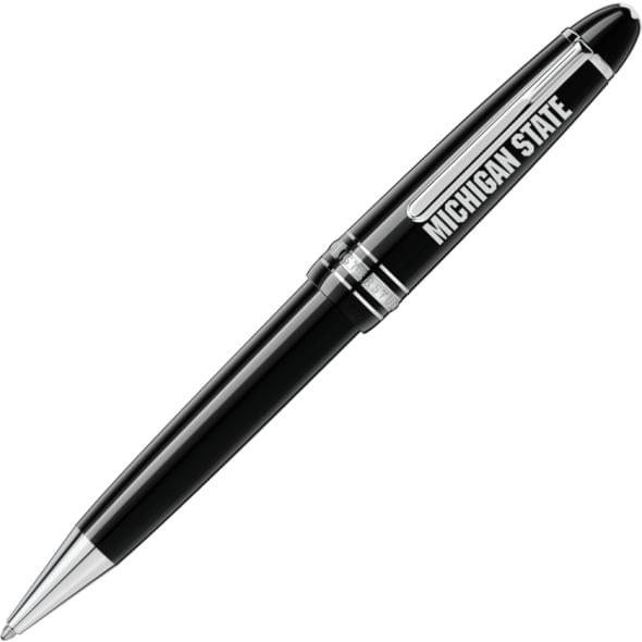 Michigan State University Montblanc Meisterstück LeGrand Ballpoint Pen in Platinum