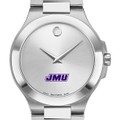James Madison Men's Movado Collection Stainless Steel Watch with Silver Dial - Image 1