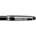Michigan State University Montblanc Meisterstück Classique Rollerball Pen in Platinum - Image 2