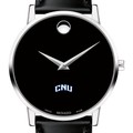 CNU Men's Movado Museum with Leather Strap - Image 1