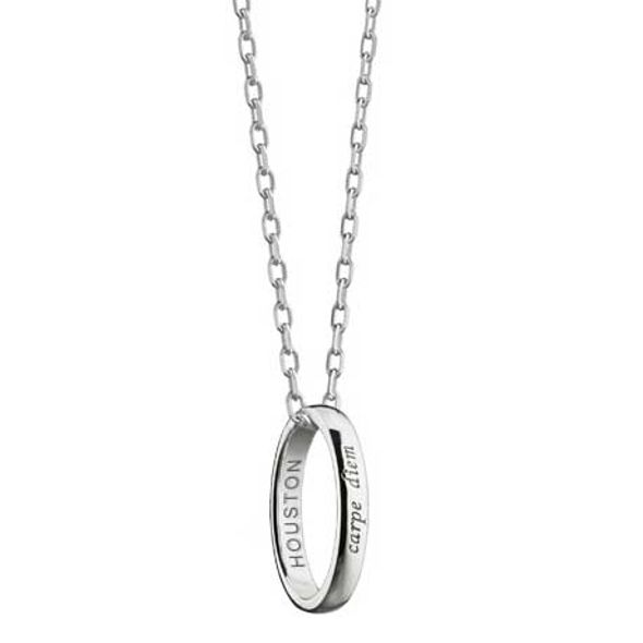 Houston Monica Rich Kosann "Carpe Diem" Poesy Ring Necklace in Silver - Image 1