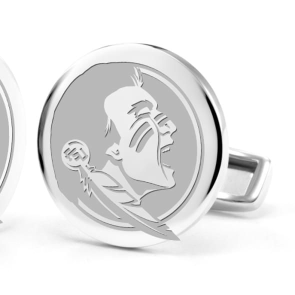 Florida State Cuff Links Sterling Silver 