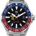 click to view Trinity Men's TAG Heuer Automatic GMT Aquaracer with Black Dial and Blue & Red Bezel - Image 1