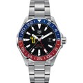 click to view Trinity Men's TAG Heuer Automatic GMT Aquaracer with Black Dial and Blue & Red Bezel - Image 2
