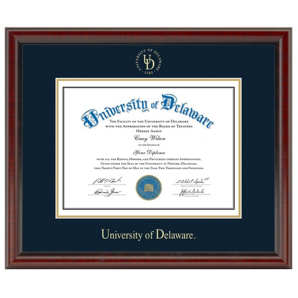 Delaware Diploma Frame, the Fidelitas - Image 1