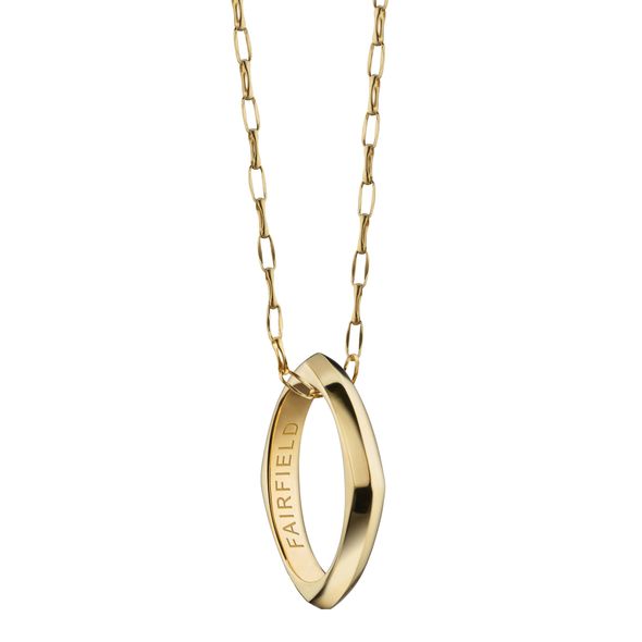 Fairfield Monica Rich Kosann Poesy Ring Necklace in Gold - Image 1