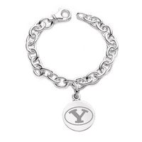 Brigham Young University Sterling Silver Charm Bracelet