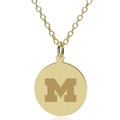Michigan 14K Gold Pendant & Chain - Image 1
