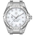 click to view St. John's University W's TAG Heuer Steel Aquaracer with MOP Dia Dial & Bezel - Image 1