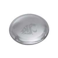 WSU Glass Dome Paperweight by Simon Pearce