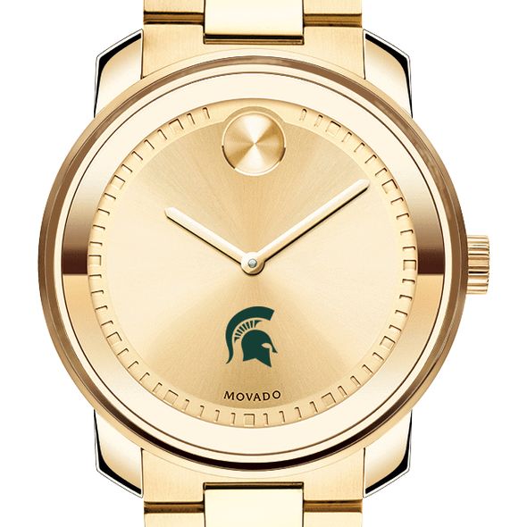Michigan State University Men's Movado Gold Bold