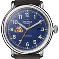 click to view LSU Shinola Watch, The Runwell Automatic 45mm Royal Blue Dial - Image 1