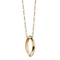 UCF Monica Rich Kosann Poesy Ring Necklace in Gold