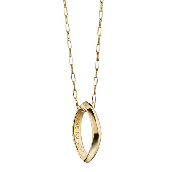 UCF Monica Rich Kosann Poesy Ring Necklace in Gold - Image 1