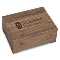 St. John's University Solid Walnut Desk Box - Image 1