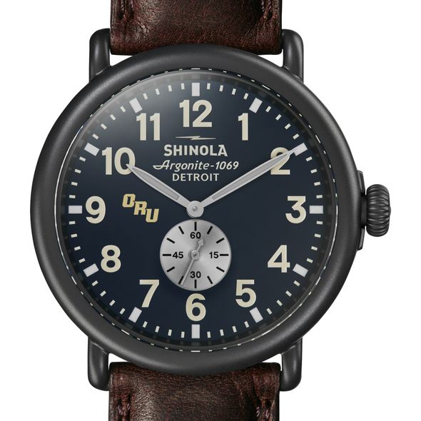Oral Roberts Shinola Watch, The Runwell 47mm Midnight Blue Dial - Image 1